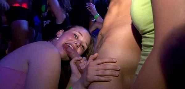  Very hot group sex in club